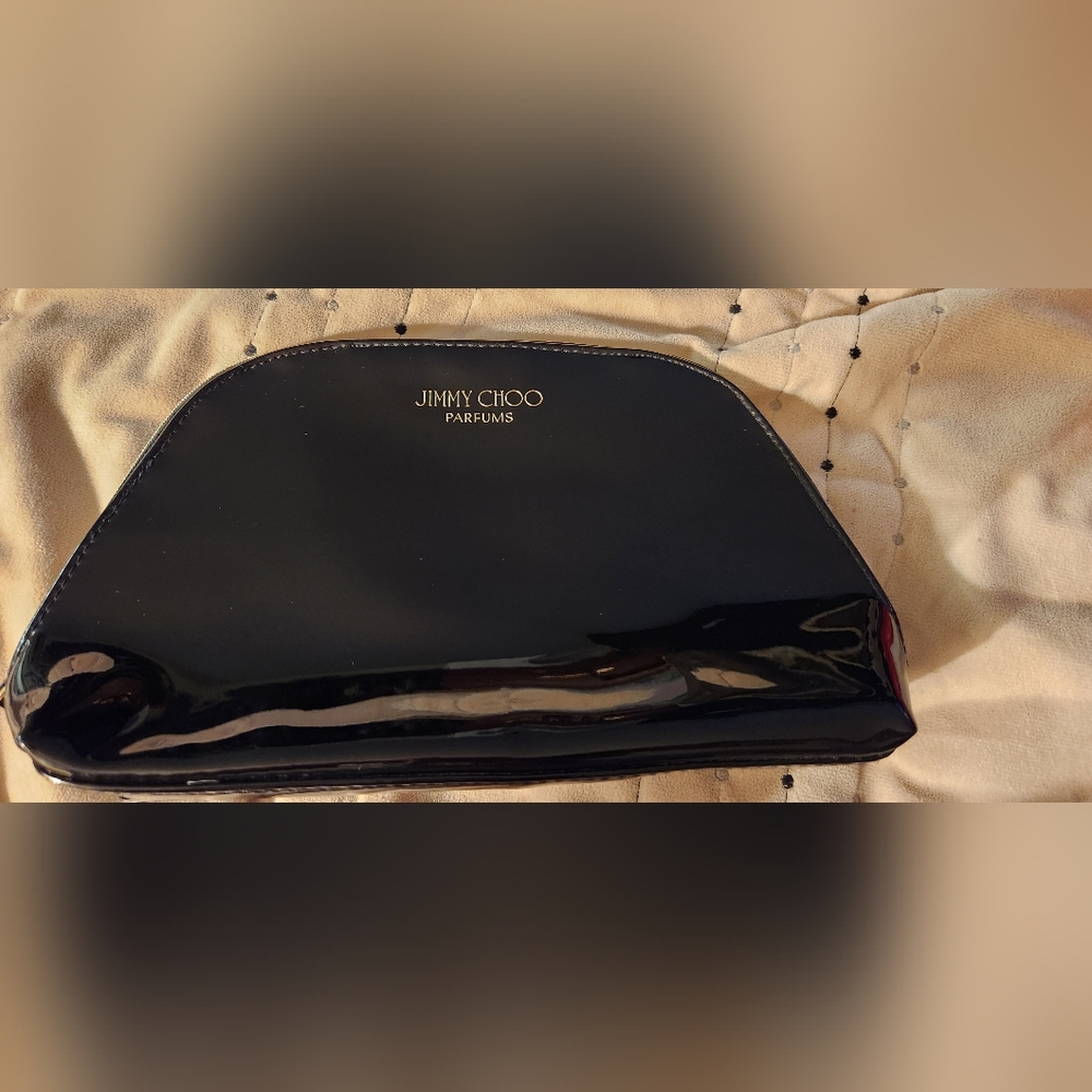 Jimmy Choo Glossy Black Parfums Pouch - Picture 3 of 4